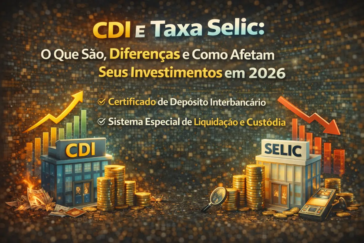 CDI e Taxa Selic: O Que São, Diferenças e Como Afetam Seus Investimentos em 2026