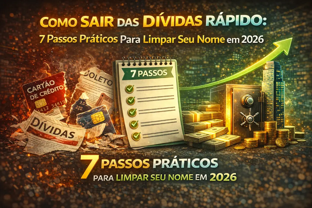 Como Sair das Dívidas Rápido: 7 Passos Práticos Para Limpar Seu Nome em 2026