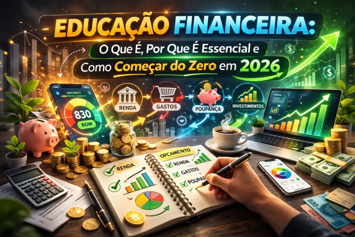 Educação Financeira: O Que É, Por Que É Essencial e Como Começar do Zero em 2026