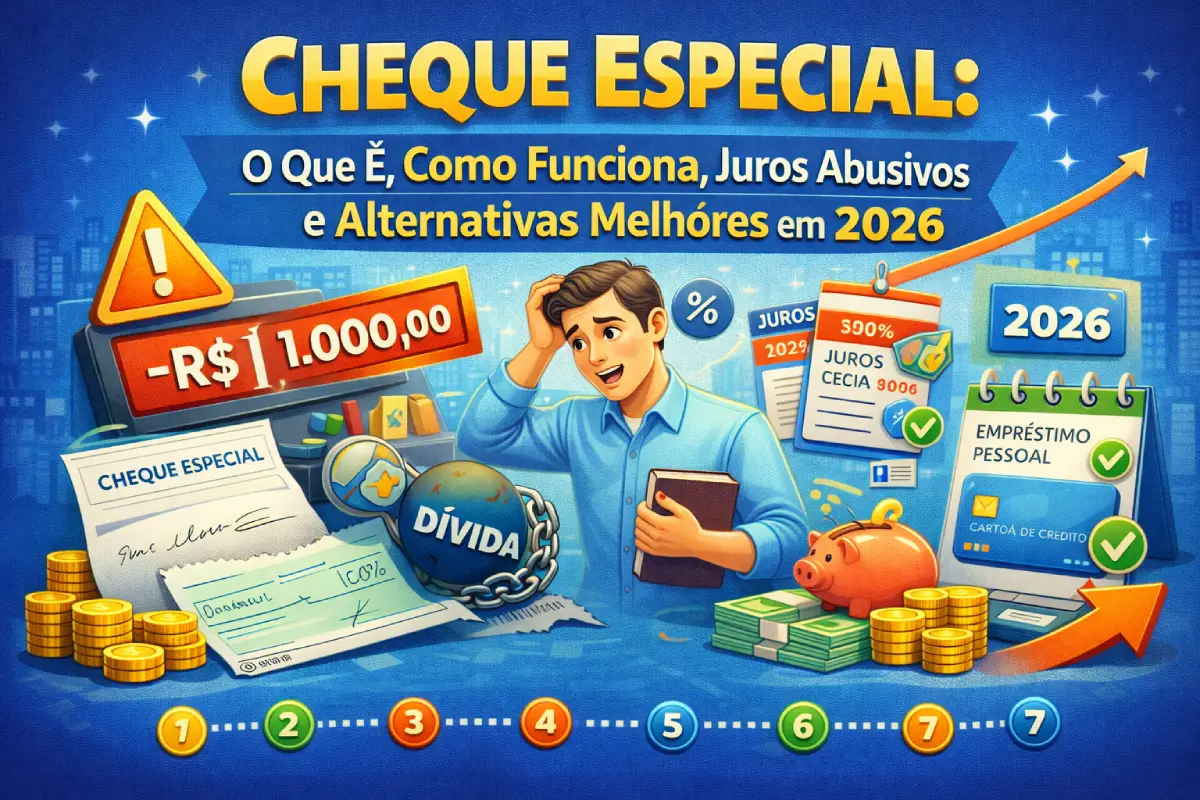 Cheque Especial: O Que É, Como Funciona, Juros Abusivos e Alternativas Melhores em 2026