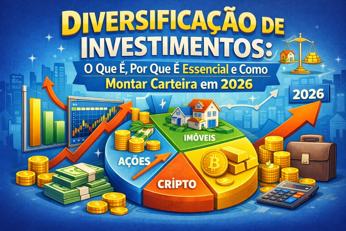 Diversificação de Investimentos: O Que É, Por Que É Essencial e Como Montar Carteira em 2026