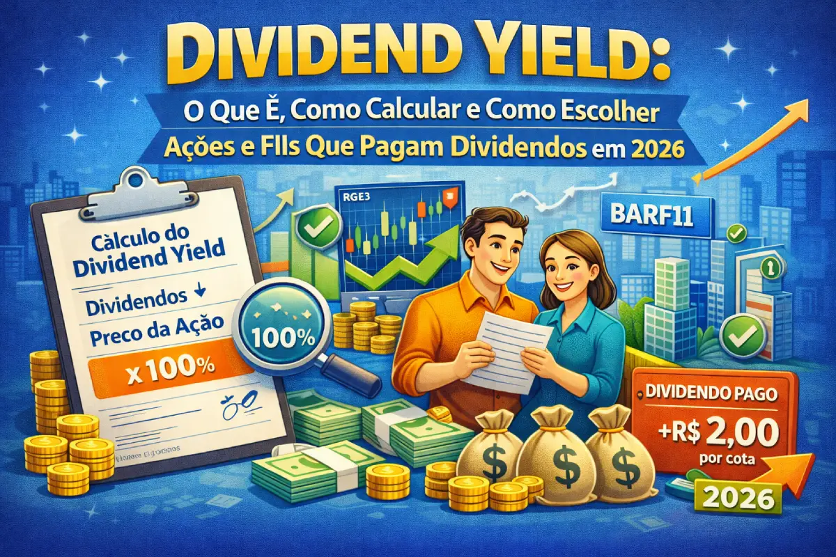 Dividend Yield: O Que É, Como Calcular e Como Escolher Ações e FIIs Que Pagam Dividendos em 2026
