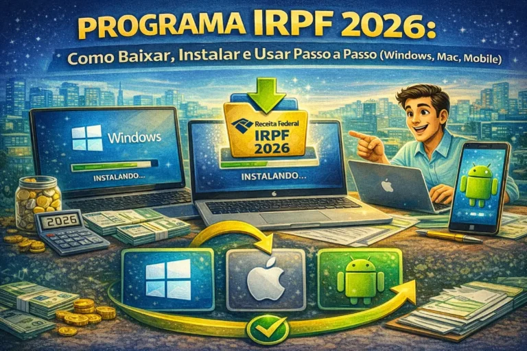 Programa IRPF 2026: Como Baixar, Instalar e Usar Passo a Passo (Windows, Mac, Mobile)