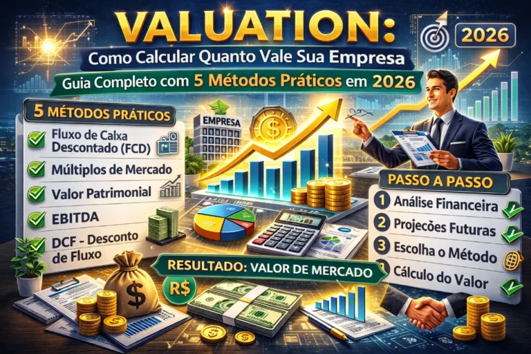Valuation: Como Calcular Quanto Vale Sua Empresa - Guia Completo com 5 Métodos Práticos em 2026